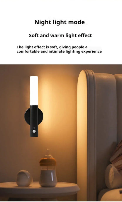 DecorBites™ Motion Sensor Battery Operated Black Wall Lamp