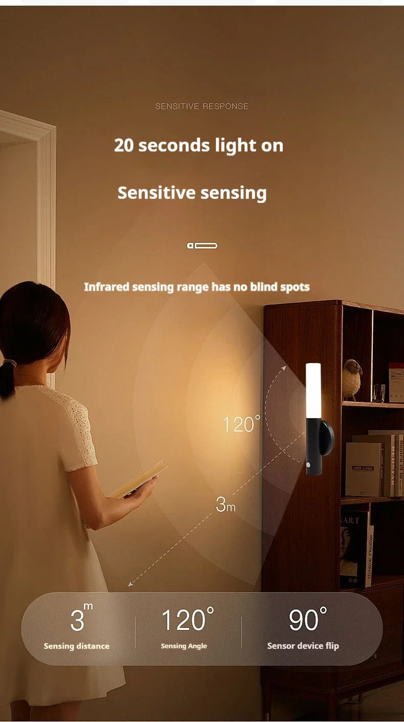 DecorBites™ Motion Sensor Battery Operated Black Wall Lamp