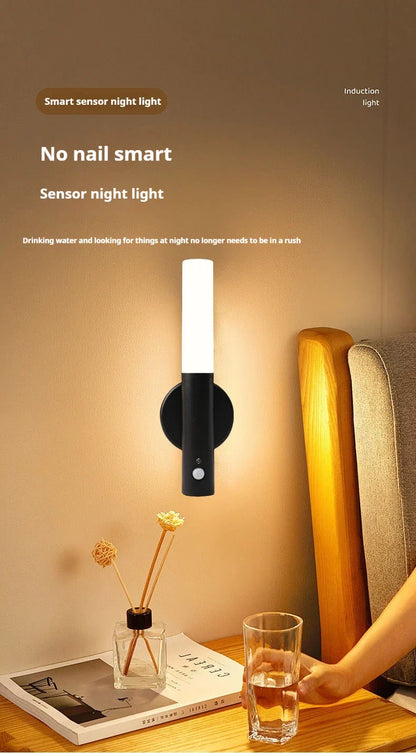 DecorBites™ Motion Sensor Battery Operated Black Wall Lamp