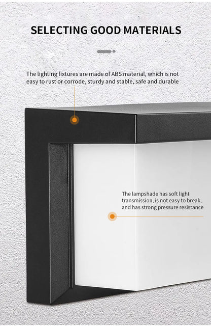 DecorBites™ Motion Sensor Outdoor Wall Light - Waterproof, Modern