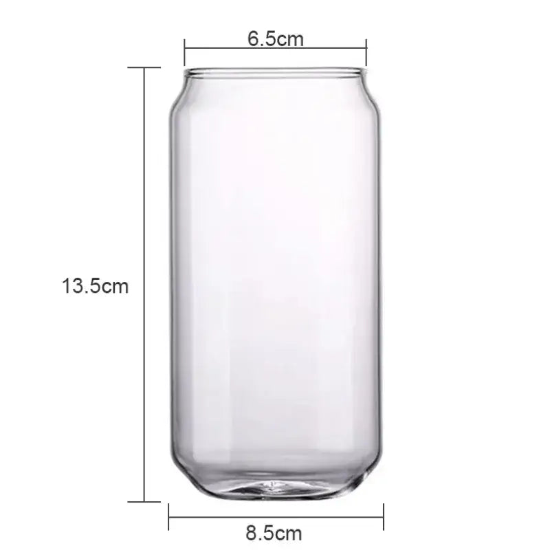 Motivational engraved can shape beer glass cup dining room drinkware