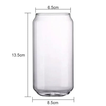Motivational engraved can shape beer glass cup dining room drinkware