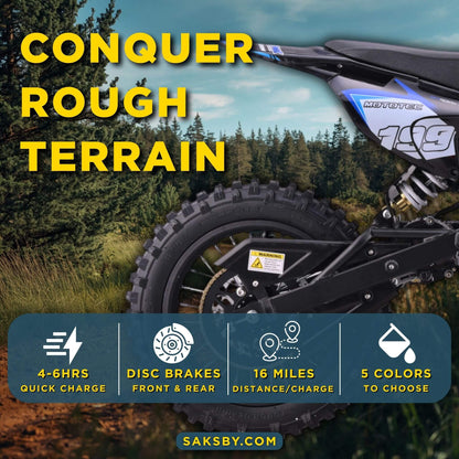 MotoTec 48V 1800W Pro High-Performance Electric Dirt Bike (SAK51948)