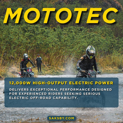 MotoTec Venom High-Performance 72V/12000W Electric Dirt Bike, White (SAK70326)