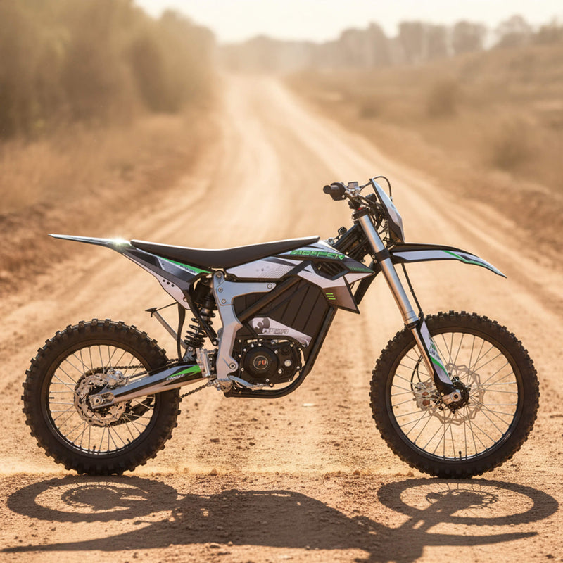 MotoTec Venom High-Performance 72V/12000W Electric Dirt Bike, White (SAK70326)