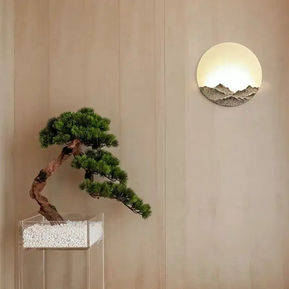 Mountain landscape led wall light for bedroom led wall