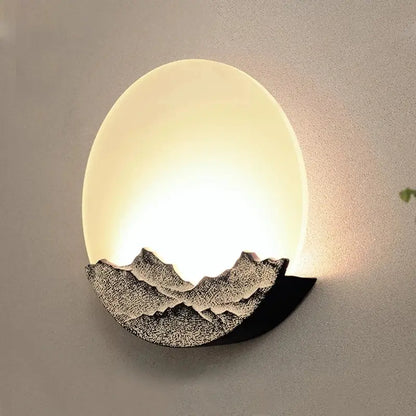 Mountain landscape led wall light for bedroom led wall