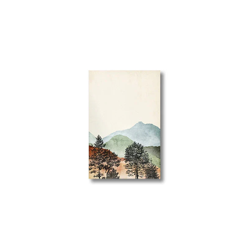 DecorBites™ Mountain Wall Art Set - Watercolor Landscape