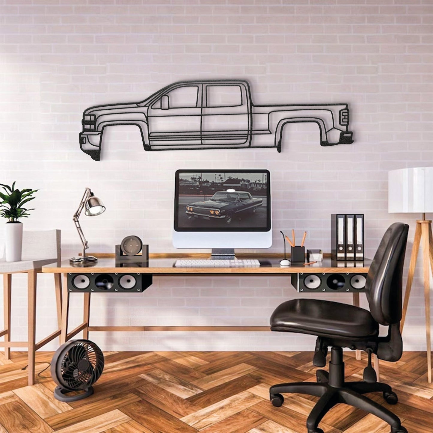 2015 Silverado 2500HD Metal Car Wall Art - MT0516