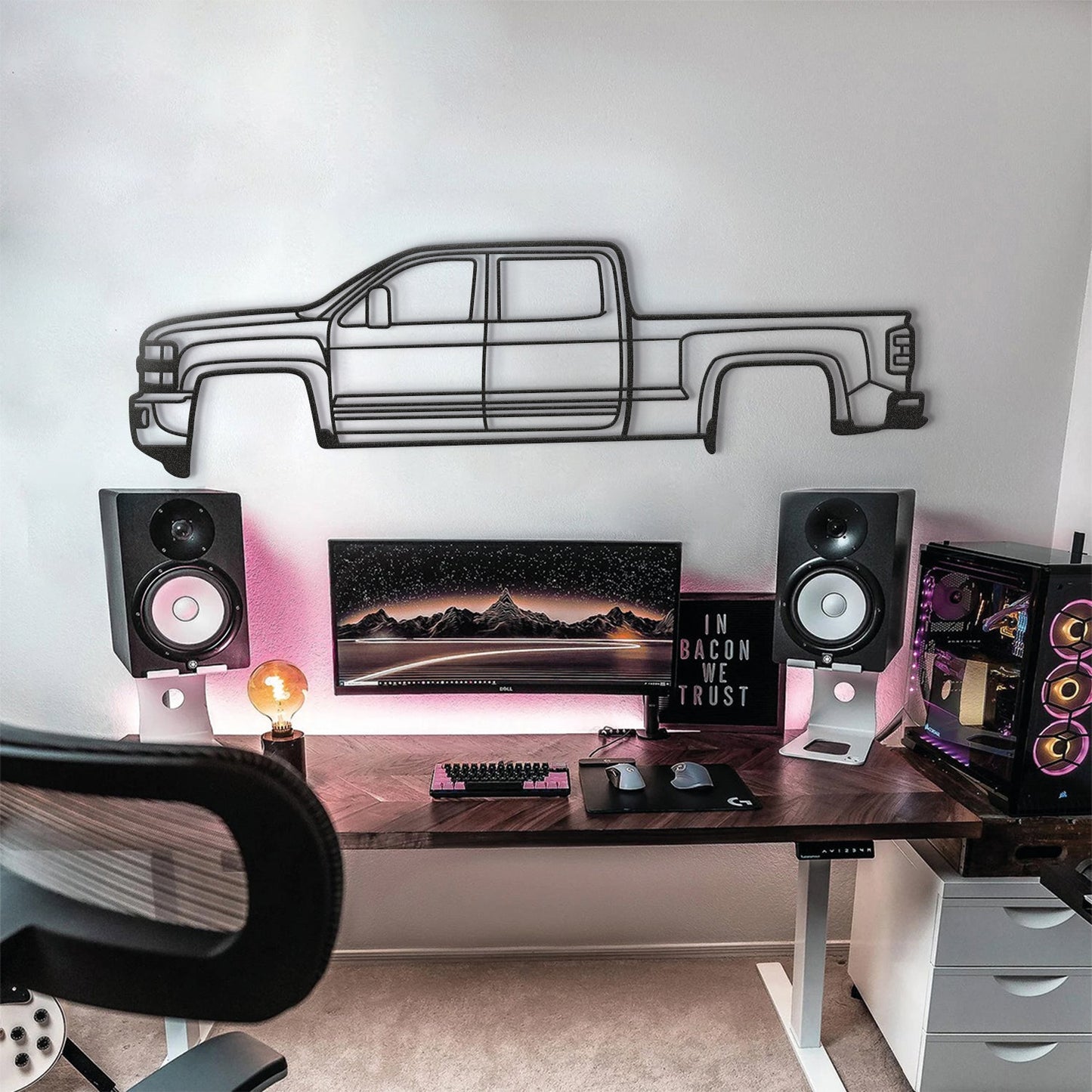 2015 Silverado 2500HD Metal Car Wall Art - MT0516