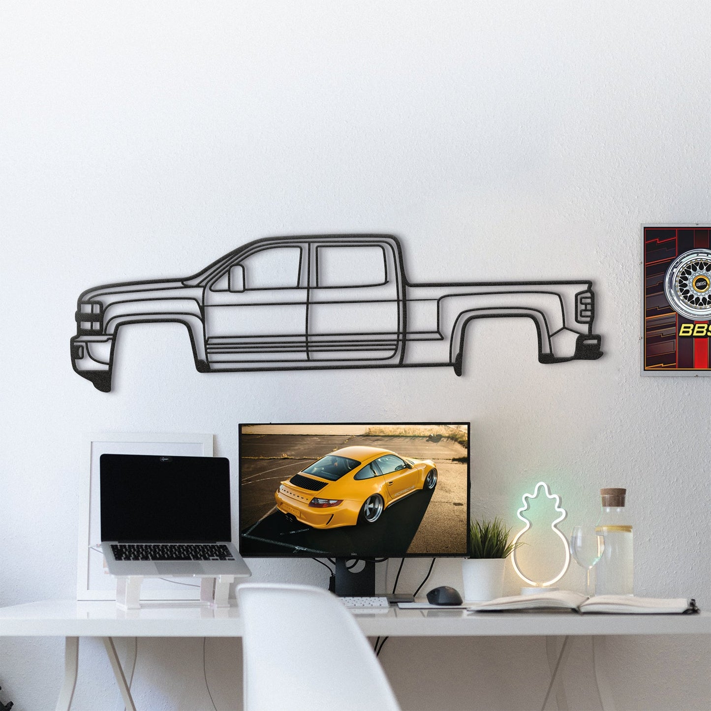 2015 Silverado 2500HD Metal Car Wall Art - MT0516