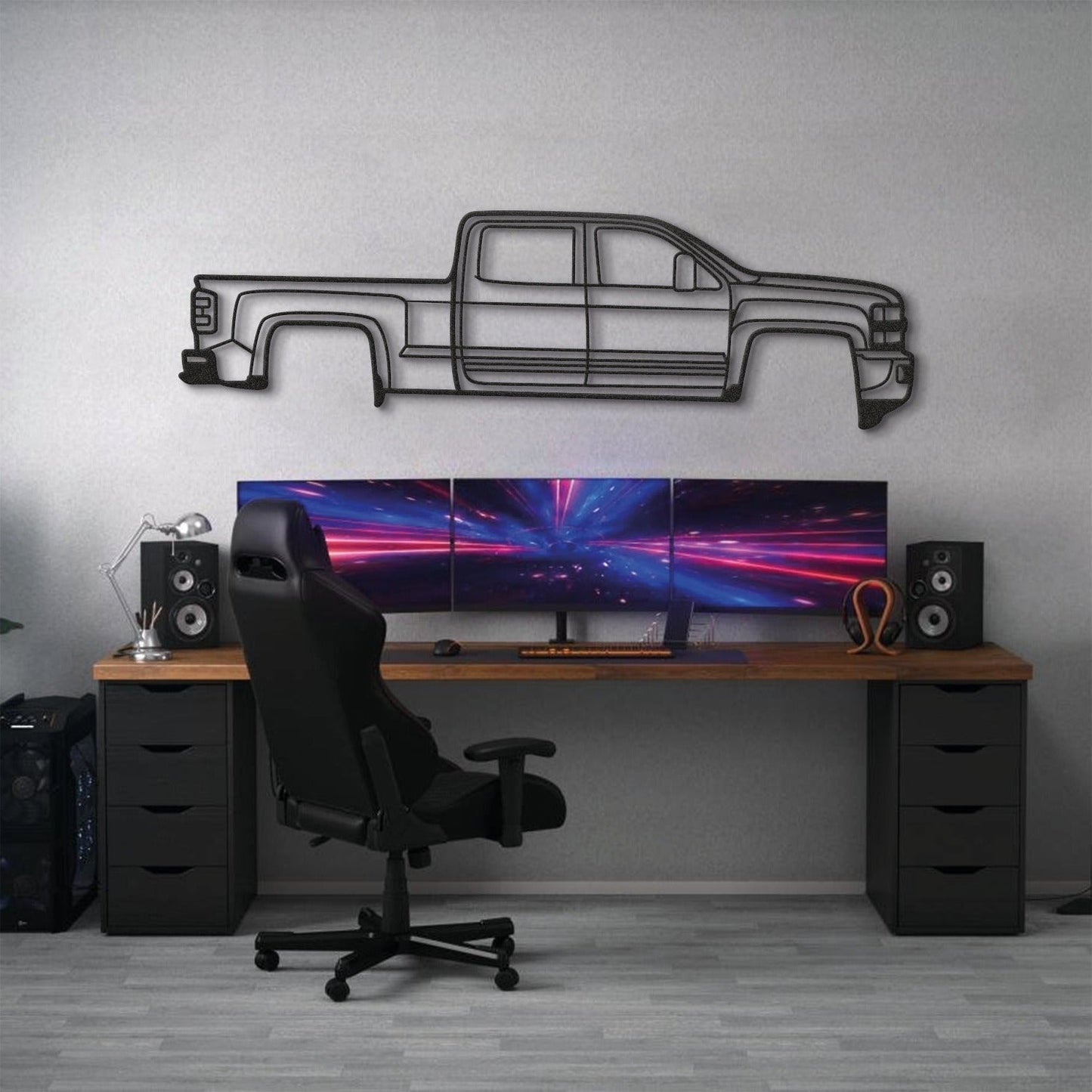 2015 Silverado 2500HD Metal Car Wall Art - MT0516