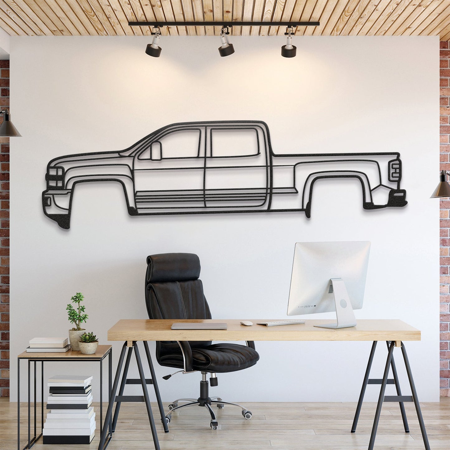 2015 Silverado 2500HD Metal Car Wall Art - MT0516