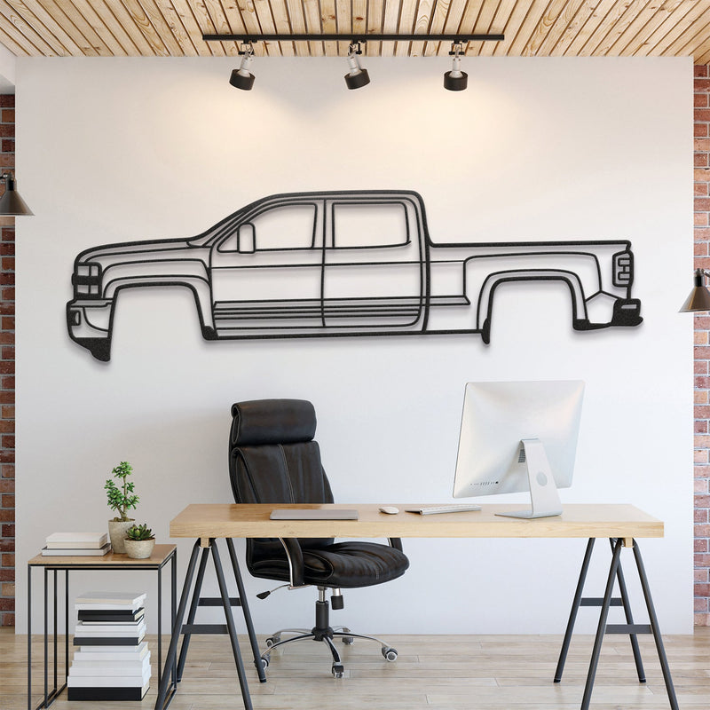 2015 Silverado 2500HD Metal Car Wall Art - MT0516