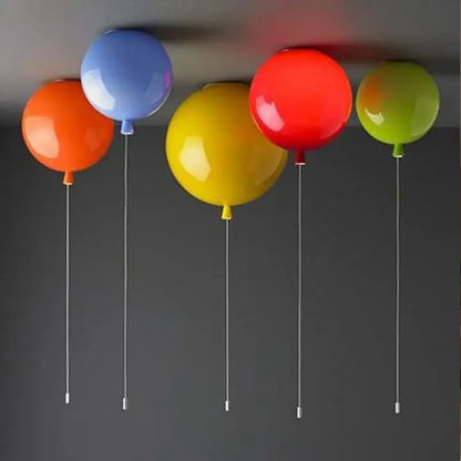 Multicolor balloon ceiling lamp – kids nursery set of 5