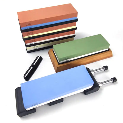 Multicolor ceramic knife sharpener whetstone set kitchen blade sharpening stone