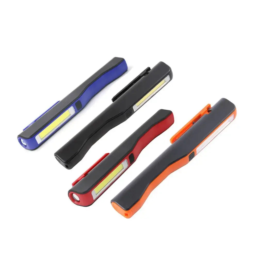 Multicolor cob led flashlight 4 pack garage work light