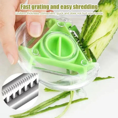 Multicolor magic peeler trio set for kitchen slicing and shredding