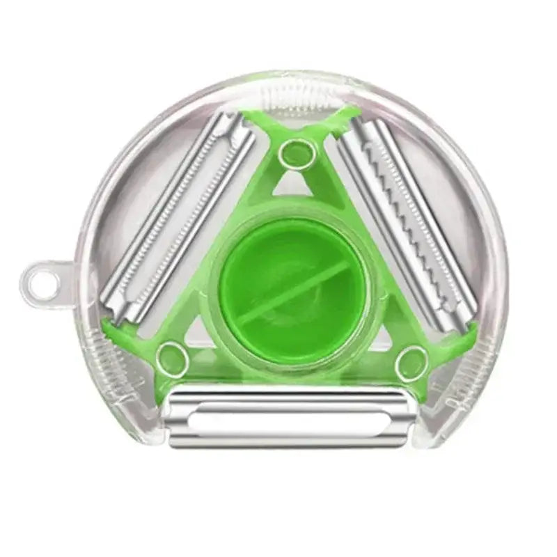 Multicolor magic peeler trio set for kitchen slicing and shredding
