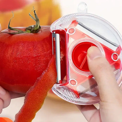 Multicolor magic peeler trio set for kitchen slicing and shredding