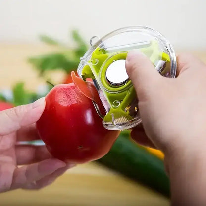 Multicolor magic peeler trio set for kitchen slicing and shredding