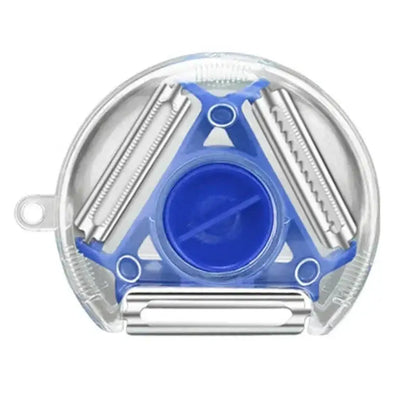 Multicolor magic peeler trio set for kitchen slicing and shredding
