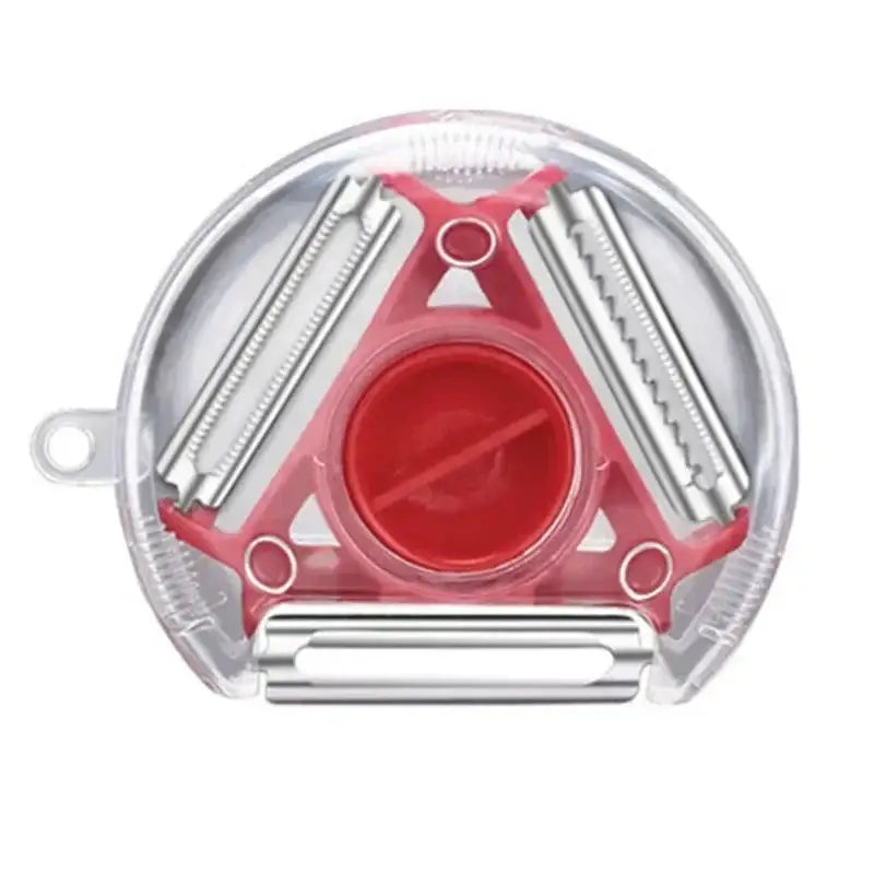 Multicolor magic peeler trio set for kitchen slicing and shredding