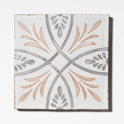Willow Whirl Matte Glazed Terracotta Tiles 6x6