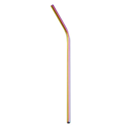 Multicolor stainless steel reusable straws kitchen dining set