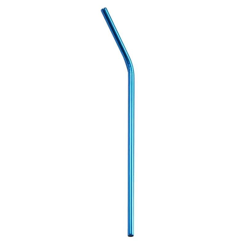 Multicolor stainless steel reusable straws kitchen dining set