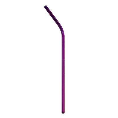 Multicolor stainless steel reusable straws kitchen dining set