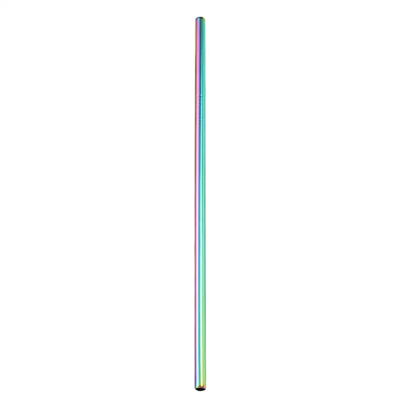 Multicolor stainless steel reusable straws kitchen dining set