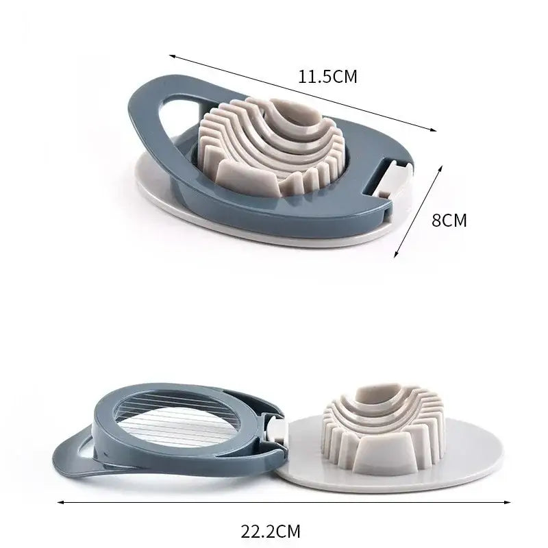 Multifunctional stainless steel egg cutter 3 piece kitchen gadget