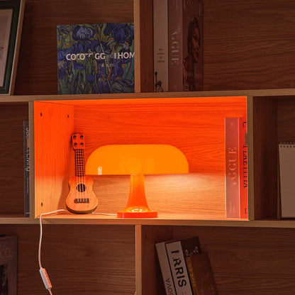 DecorBites™ Mushroom table lamp minimalist modern bedroom bedside lamp Danish designer orange decorative table lamp