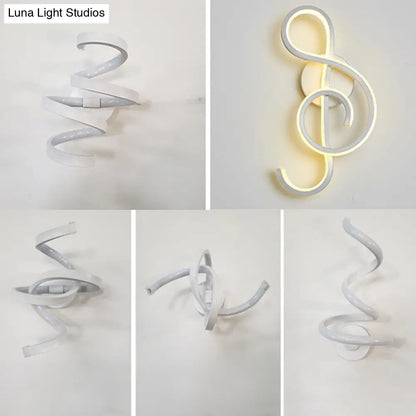 DecorBites™ Musical Note LED Wall Sconce - Stylish Home Wall Mount Lighting for Bedroom or Living Room Décor