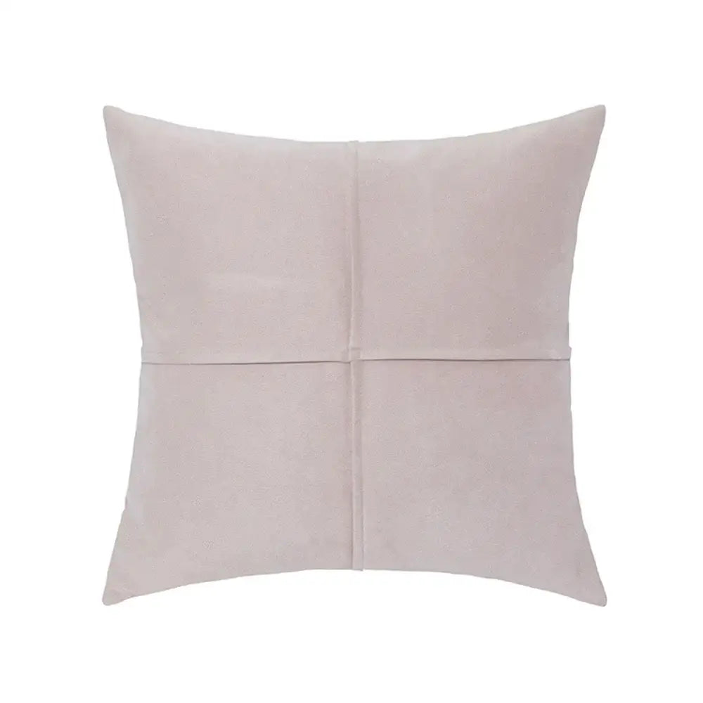 Mustard yellow cross faux suede pillow cover living room decor