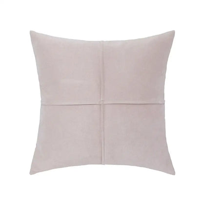 Mustard yellow cross faux suede pillow cover living room decor