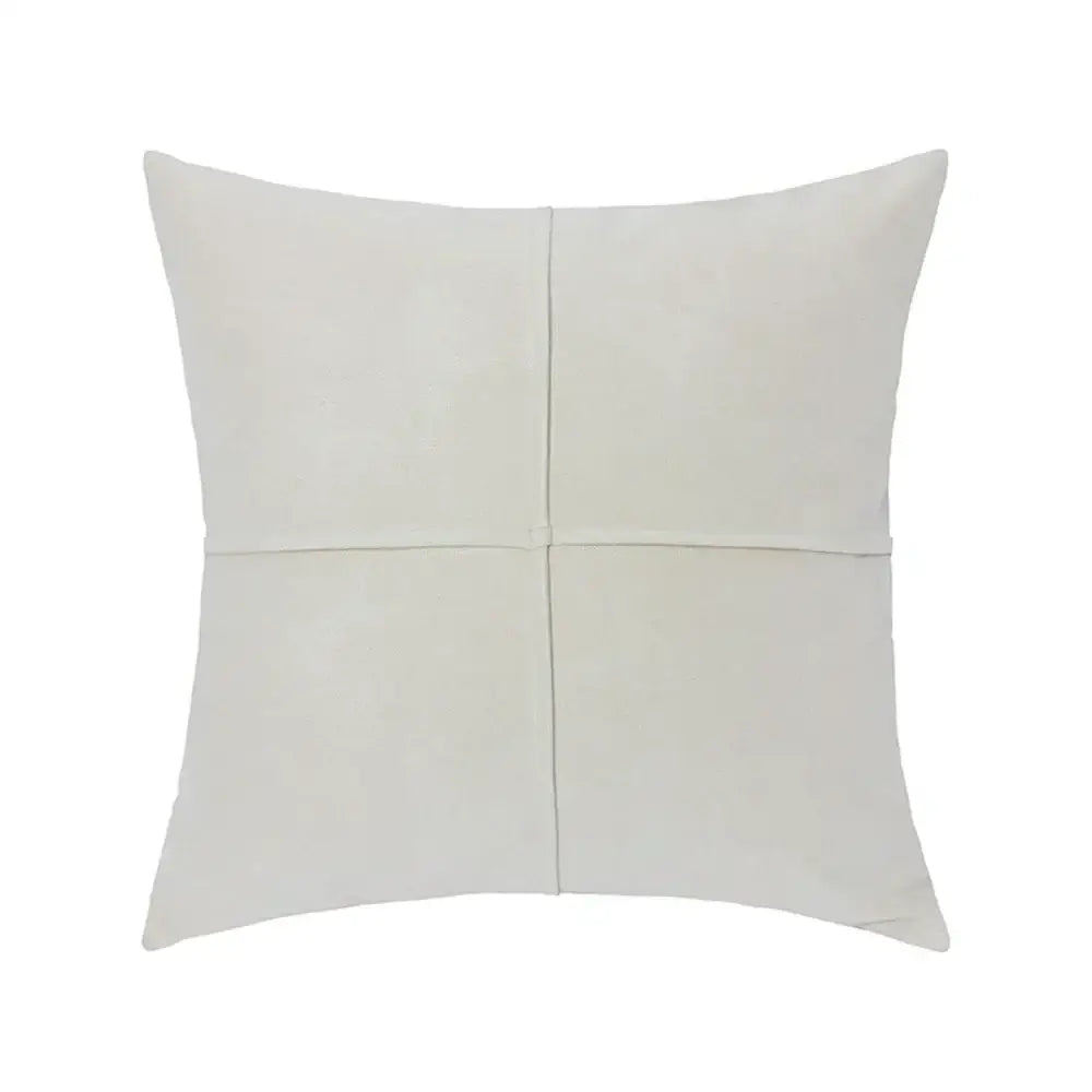 Mustard yellow cross faux suede pillow cover living room decor