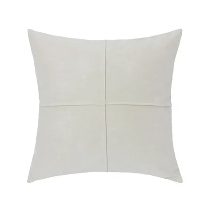 Mustard yellow cross faux suede pillow cover living room decor