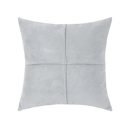 Mustard yellow cross faux suede pillow cover living room decor