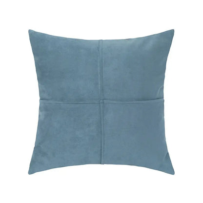 Mustard yellow cross faux suede pillow cover living room decor