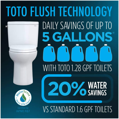 [MW4464726CEMFGN#01] TOTO Aquia IV Dual Flush Elongated Universal Height Toilet With Washlet S7 Bidet Seat (SAK53982)