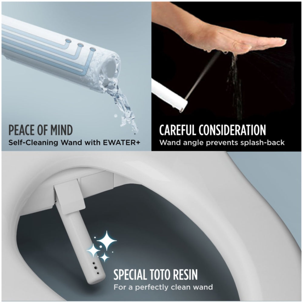 [MW4944724CEMFG#01] TOTO Connelly 0.9 GPF and 1.28 GPF Dual Flush Elongated Cefiontect Toilet With Washlet S7 Bidet Seat (SAK43705)