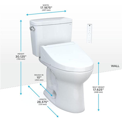 [MW7763084CSFG#01] TOTO Drake C5 Bidet Seat With 1.6 GPF UH Washlet Toilet (SAK75939)