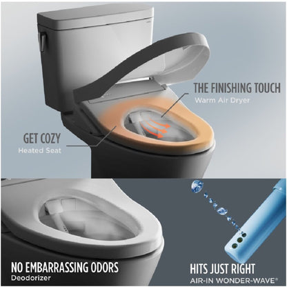[MW7764736CEFG.10#01] TOTO Drake 1.28 GPF Universal Height Toilet With S7A Auto Open Bidet Seat And 10" Rough In (SAK32529)