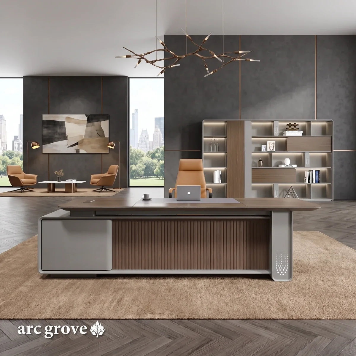 Myer · Modern Executive L-Shaped Desk
