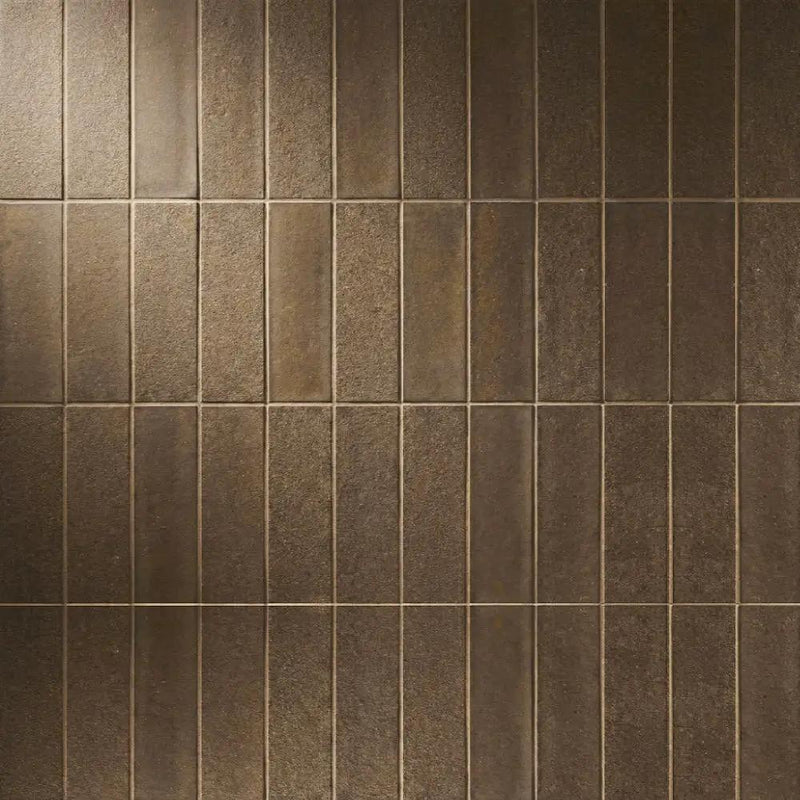 Delos Sun Matte Subway Glass Tiles 2x6