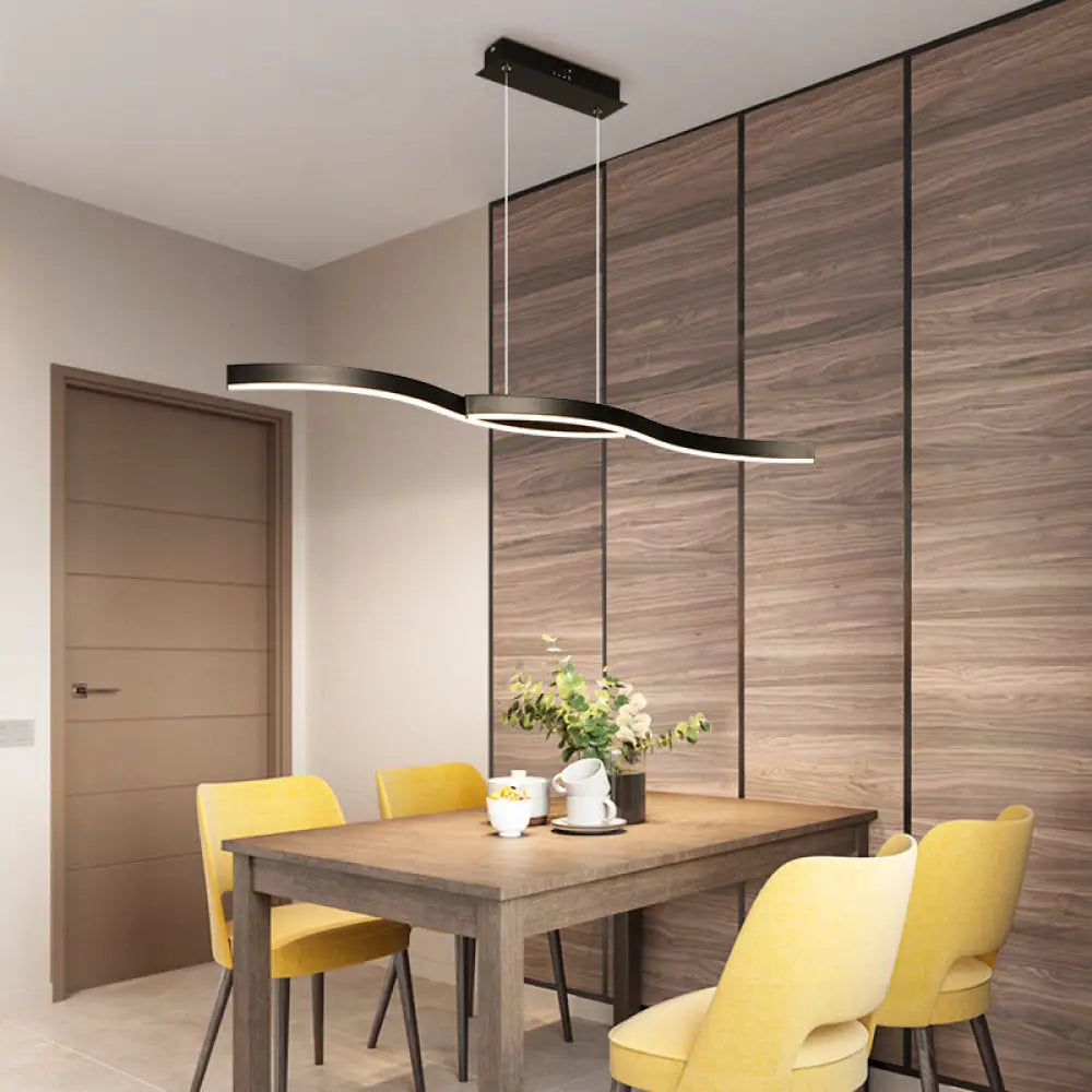 DecorBites™ Nahiya - Modern LED Hanging Light Fixture for Dining Room