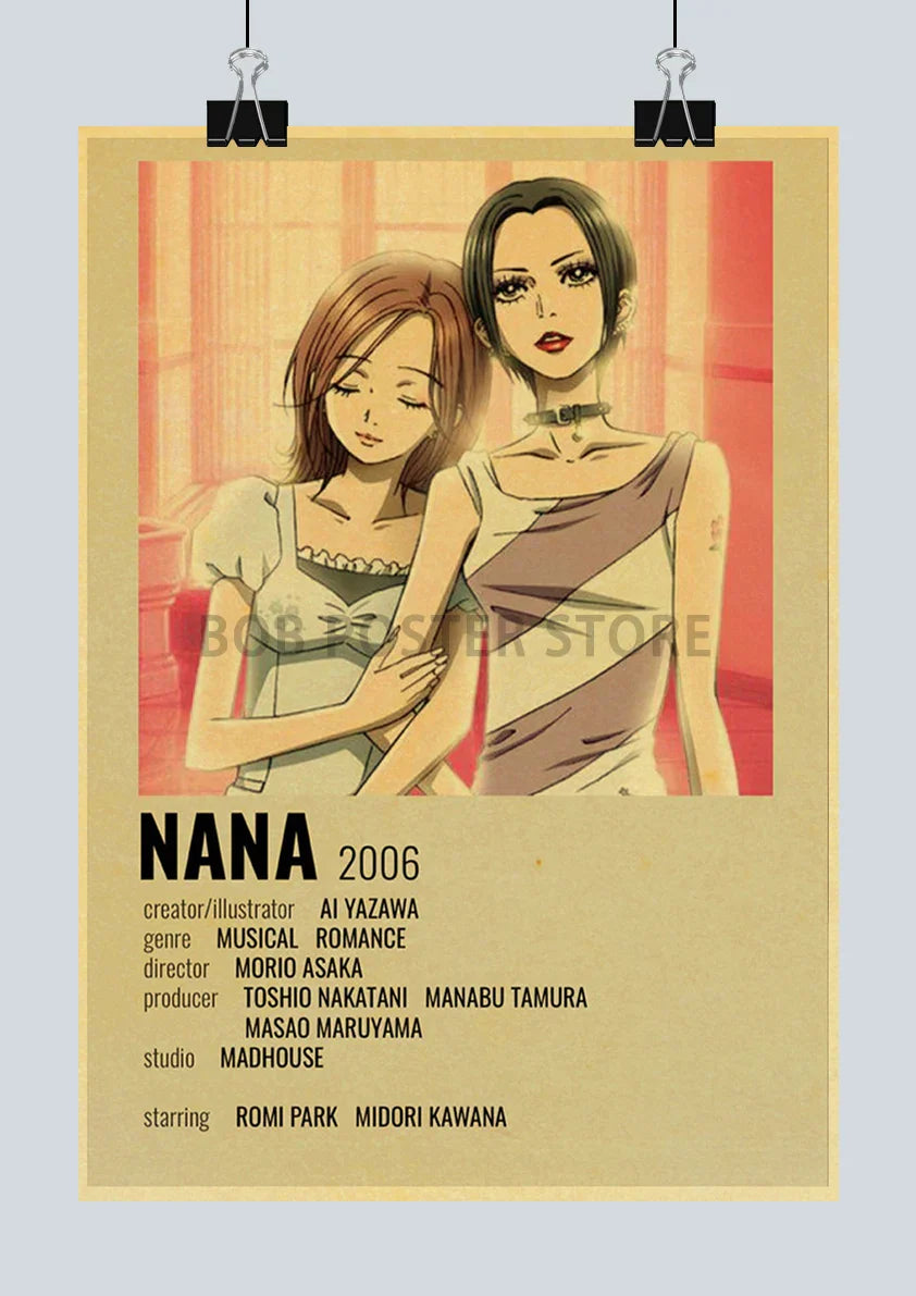 DecorBites™ "NANA Anime Retro Poster Set 2021"