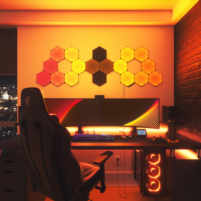 Shapes Limited Edition Ultra Black Hexagons Smarter Kit (18 Panels)